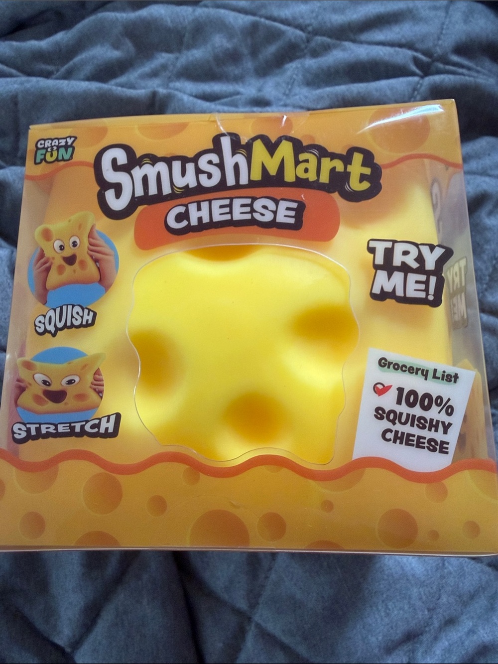 Cheese Squishy Toy - Yellow